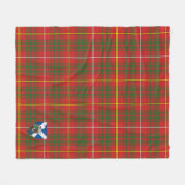 Scotts Bruce Modern Tartan Pset Fleece Deken (Voorkant (Horizontaal))