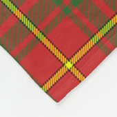 Scotts Bruce Modern Tartan Pset Fleece Deken (Hoek)