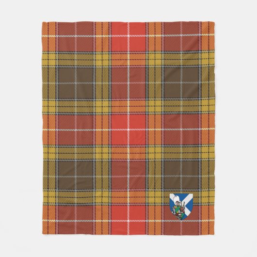 Scotts Buchanan Old Set WeatheredTartan Pset Fleece Deken (Voorkant)