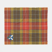 Scotts Buchanan Old Set WeatheredTartan Pset Fleece Deken (Voorkant (Horizontaal))