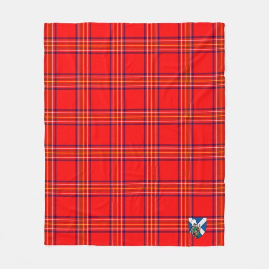 Scotts Burnett Modern Tartan Pset Fleece Deken (Voorkant)