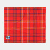 Scotts Burnett Moderne Schotse Plaid Ruit Fleece Deken (Voorkant (Horizontaal))