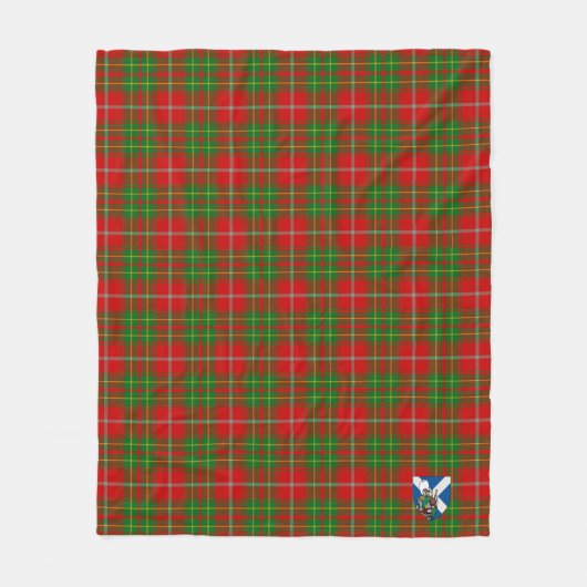 Scotts Burnett Tartan Pset Fleece Deken (Voorkant)