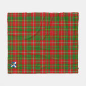 Scotts Burnett Tartan Pset Fleece Deken (Voorkant (Horizontaal))