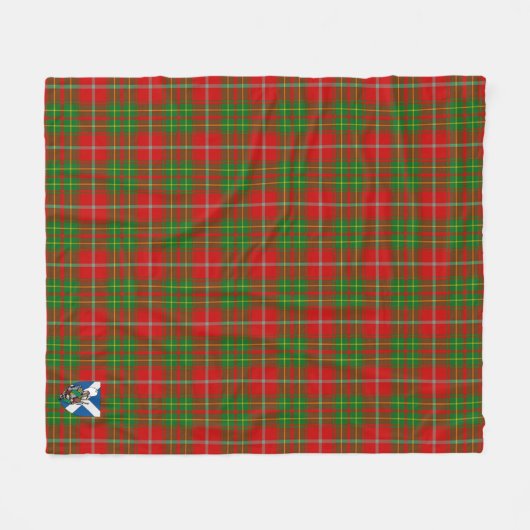 Scotts Burnett Tartan Pset Fleece Deken (Voorkant (Horizontaal))
