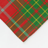 Scotts Burnett Tartan Pset Fleece Deken (Hoek)