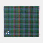 Scotts Byres Tartan Pset Fleece Deken (Voorkant (Horizontaal))