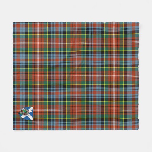 Scotts Caledonia Ancient Tartan Pset Fleece Deken (Voorkant (Horizontaal))