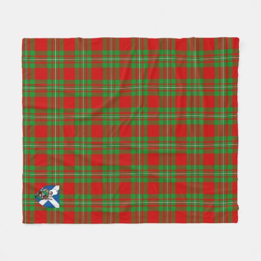 Scotts Callander Tartan Pset Fleece Deken (Voorkant (Horizontaal))
