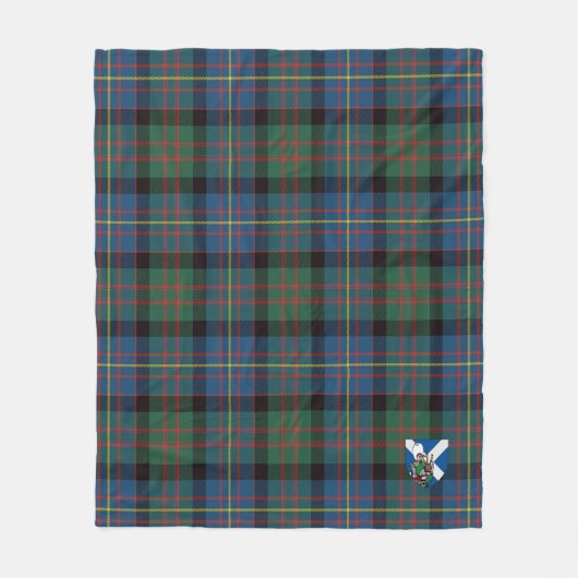 Scotts Cameron of Erracht Ancient Tartan Pset Fleece Deken (Voorkant)