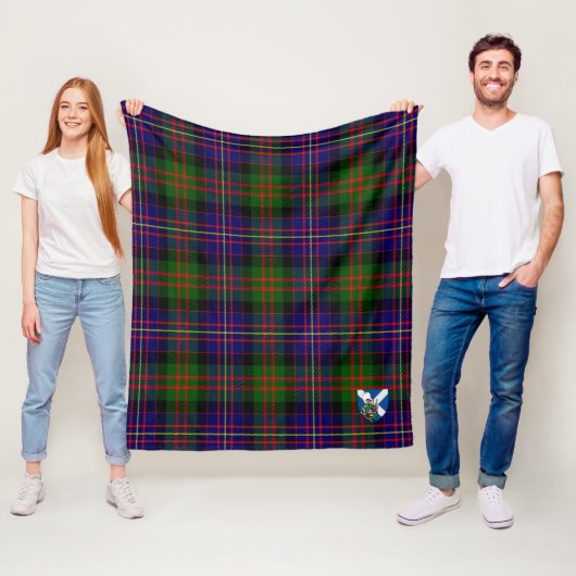 Scotts Cameron Of Erracht Modern Schotse Plaid Rui Fleece Deken (In situ)
