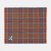 Scotts Cameron of Lochiel Ancient Tartan Pset Fleece Deken (Voorkant (Horizontaal))
