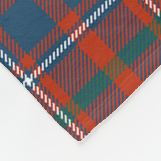 Scotts Cameron of Lochiel Ancient Tartan Pset Fleece Deken (Hoek)