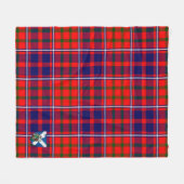 Scotts Cameron of Lochiel Modern Tartan Pset Fleece Deken (Voorkant (Horizontaal))