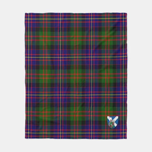 Scotts Cameron van Erracht Modern Tartan Pset Fleece Deken (Voorkant)
