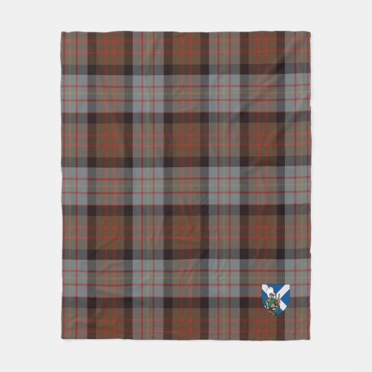 Scotts Cameron van Erracht Weathered Tartan Pset Fleece Deken (Voorkant)