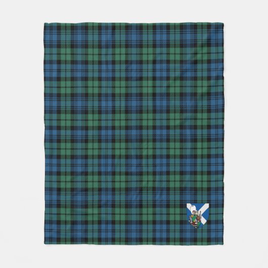 Scotts Campbell Ancient Tartan Pset Fleece Deken (Voorkant)