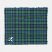 Scotts Campbell Ancient Tartan Pset Fleece Deken (Voorkant (Horizontaal))