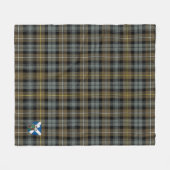 Scotts Campbell Argyll Weathered Tartan Pset Fleece Deken (Voorkant (Horizontaal))