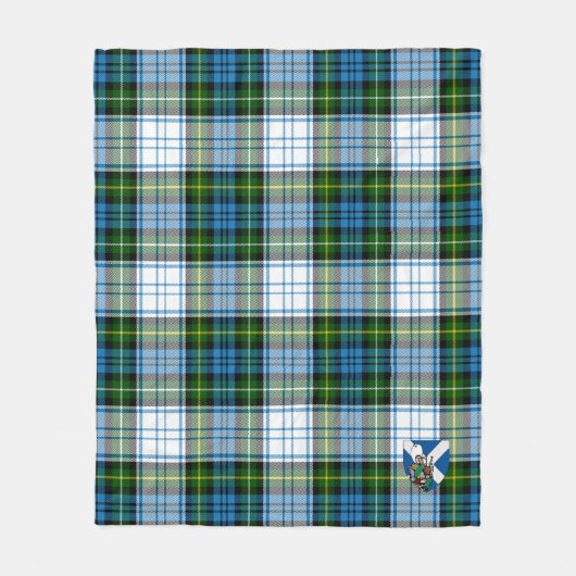 Scotts Campbell Dress Tartan Pset Fleece Deken (Voorkant)