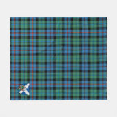 Scotts Campbell of Cawdor Ancient Tartan Pset Fleece Deken (Voorkant (Horizontaal))