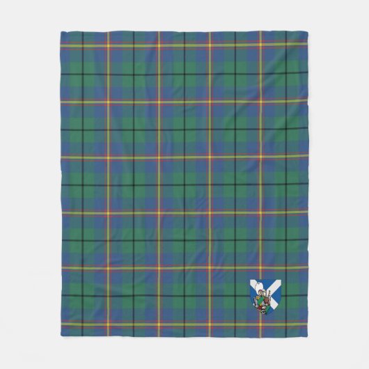 Scotts Carmichael Ancient Tartan Pset Fleece Deken (Voorkant)