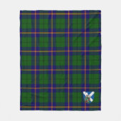 Scotts Carmichael Modern Tartan Pset Fleece Deken (Voorkant)