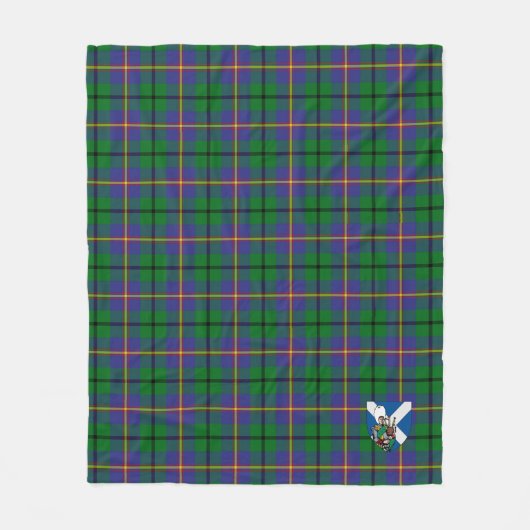 Scotts Carmichael Tartan Pset Fleece Deken (Voorkant)