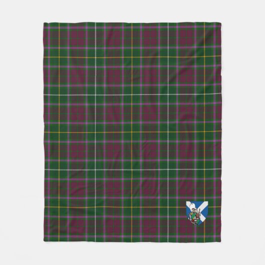 Scotts Carruthers Tartan Pset Fleece Deken (Voorkant)