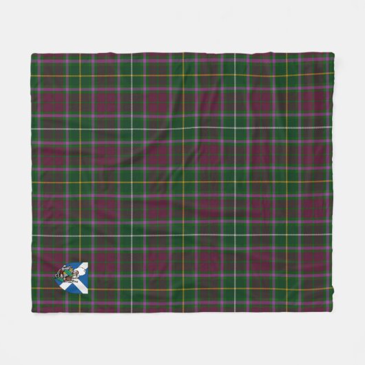 Scotts Carruthers Tartan Pset Fleece Deken (Voorkant (Horizontaal))