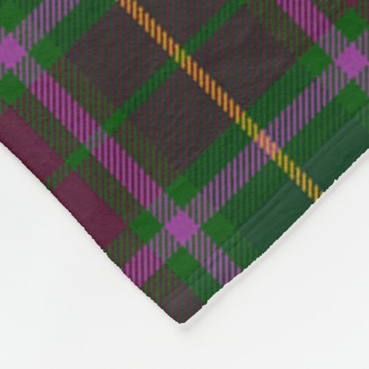 Scotts Carruthers Tartan Pset Fleece Deken (Hoek)