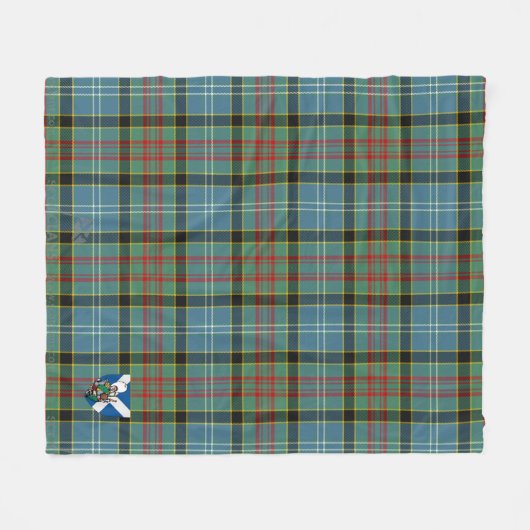 Scotts Cathcart Tartan Plaid Fleece Deken (Voorkant (Horizontaal))