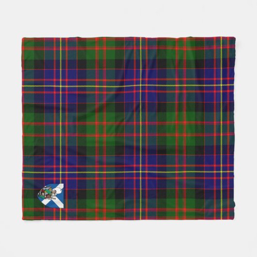 Scotts Chalmers Tartan Pset Fleece Deken (Voorkant (Horizontaal))