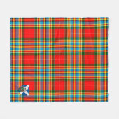 Scotts Chattan Modern Schotse Plaid Ruit Fleece Deken (Voorkant (Horizontaal))