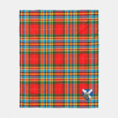 Scotts Chattan Modern Tartan Pset Fleece Deken (Voorkant)