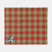 Scotts Chattan Tartan Pset Fleece Deken (Voorkant (Horizontaal))