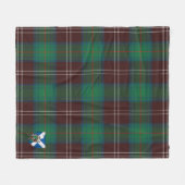 Scotts Chisholm Hunting Ancient Tartan Pset Fleece Deken (Voorkant (Horizontaal))