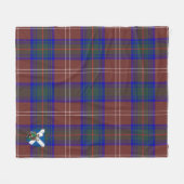 Scotts Chisholm Hunting Modern Tartan Pset Fleece Deken (Voorkant (Horizontaal))