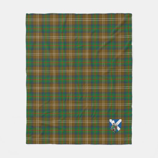 Scotts Chisholm Hunting Tartan Pset Fleece Deken (Voorkant)
