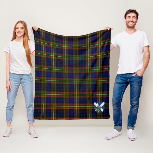 Scotts Clelland Schotse ruitdessin Fleece Deken (In situ)