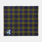Scotts Clelland Tartan Pset Fleece Deken (Voorkant (Horizontaal))