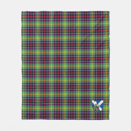 Scotts Clephane Tartan Pset Fleece Deken (Voorkant)
