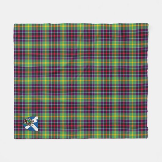 Scotts Clephane Tartan Pset Fleece Deken (Voorkant (Horizontaal))