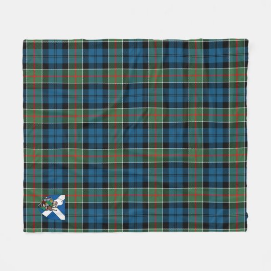Scotts Colquhoun Ancient Tartan Pset Fleece Deken (Voorkant (Horizontaal))