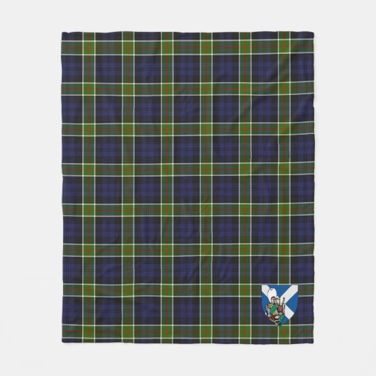 Scotts Colquhoun Tartan Pset Fleece Deken (Voorkant)