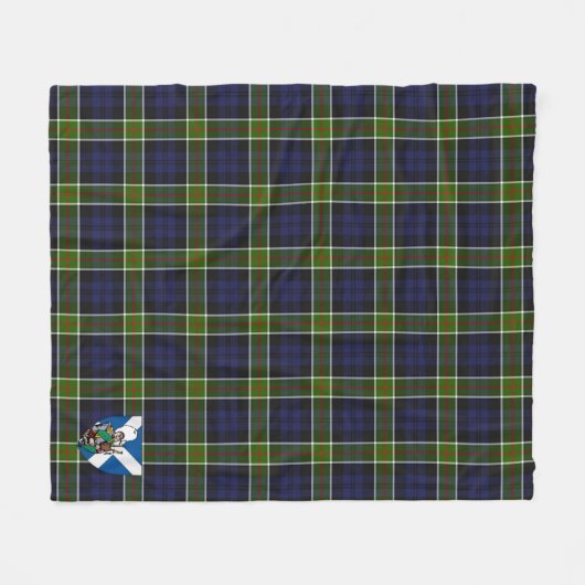 Scotts Colquhoun Tartan Pset Fleece Deken (Voorkant (Horizontaal))