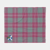 Scotts Crawford Ancient Tartan Pset Fleece Deken (Voorkant (Horizontaal))