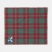 Scotts Crawford Modern Tartan Pset Fleece Deken (Voorkant (Horizontaal))