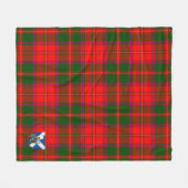 Scotts Crief District Tartan Pset Fleece Deken (Voorkant (Horizontaal))