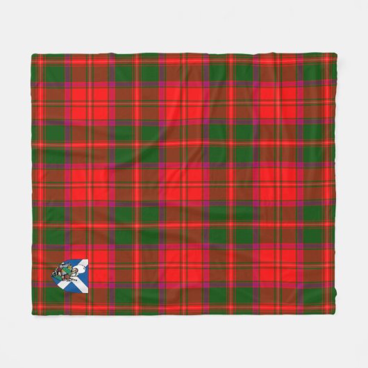 Scotts Crief District Tartan Pset Fleece Deken (Voorkant (Horizontaal))